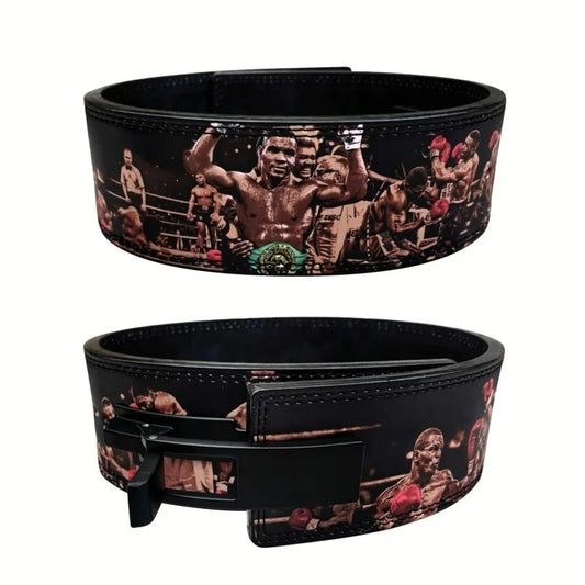 Premium Leather Heavy Duty Gym Belt - Mike Tyson