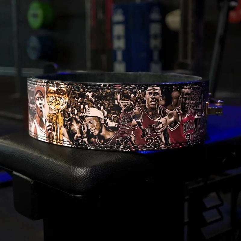 Premium Leather Heavy Duty Gym Belt - Michael Jordan
