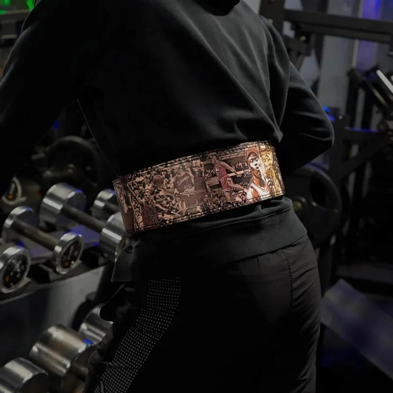 Premium Leather Heavy Duty Gym Belt - Michael Jordan