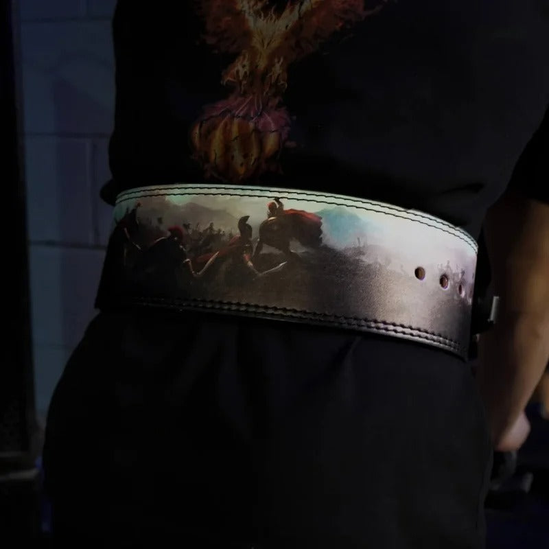 Premium Leather Heavy Duty Gym Belt - Sparta