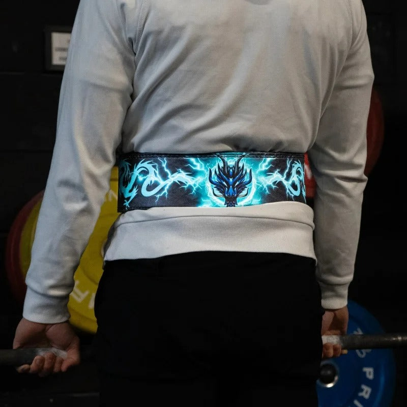 Premium Leather Heavy Duty Gym Belt - Dragon of Terror