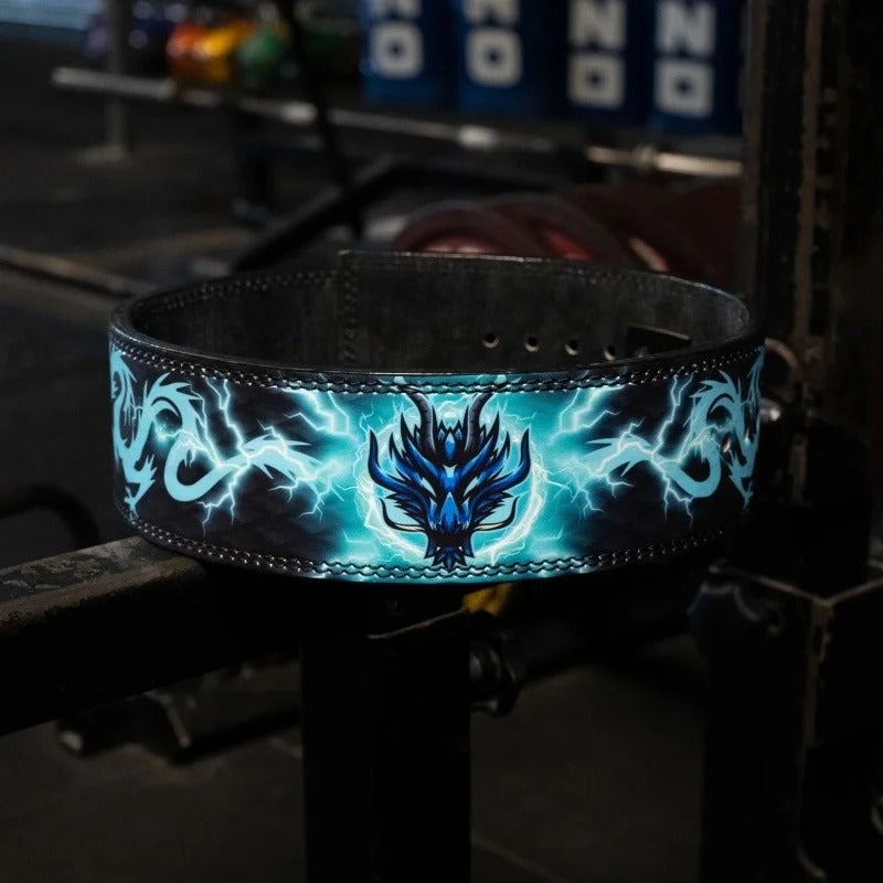 Premium Leather Heavy Duty Gym Belt - Dragon of Terror