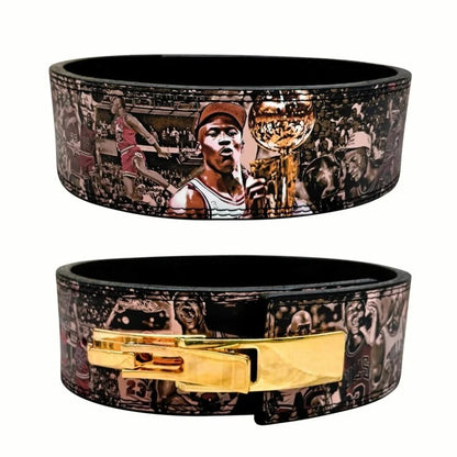 Premium Leather Heavy Duty Gym Belt - Michael Jordan