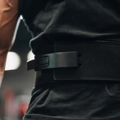 Premium Leather Heavy Duty Gym Belt - Never Give Up