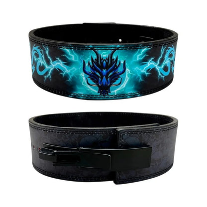 Premium Leather Heavy Duty Gym Belt - Dragon of Terror